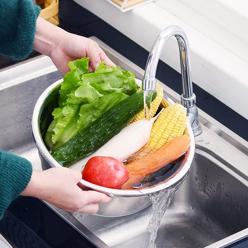 3-in-1 Multipurpose Kitchen Bowlβ’ | Premium Stainless Steel Cutter + Grater + Drain Basket