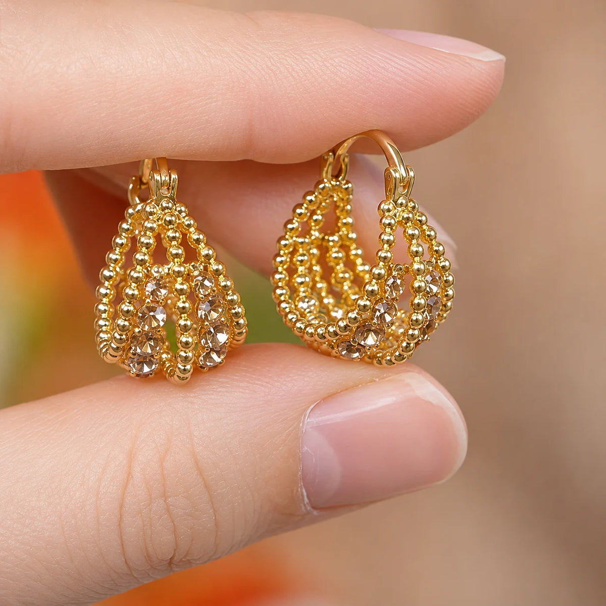 Aurielle Teardrop Hoop Earrings