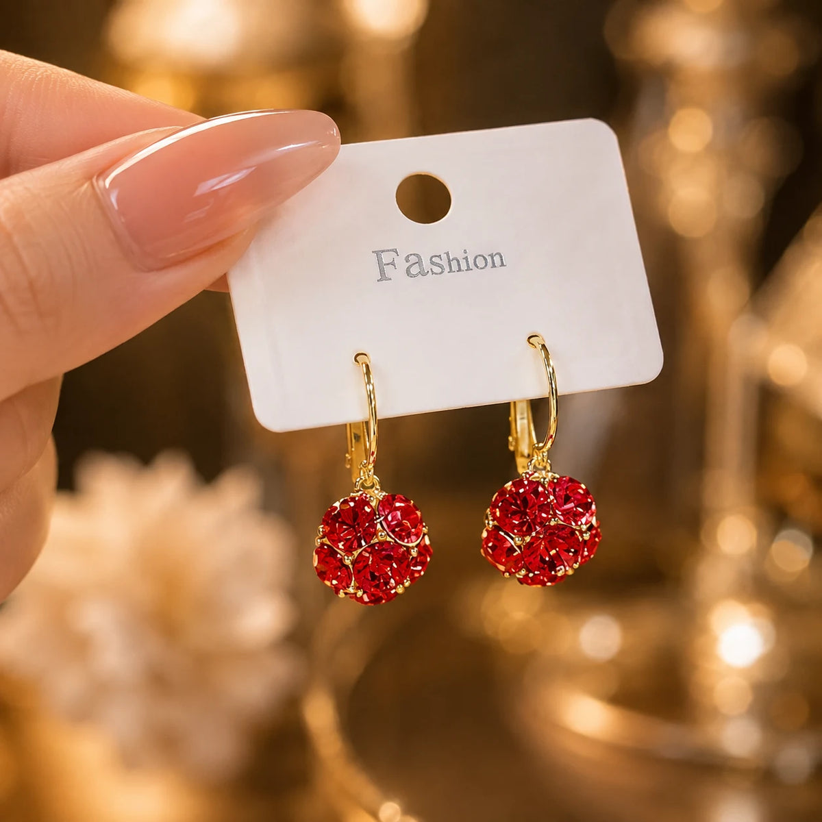 Crystal Bloom Drop Earrings