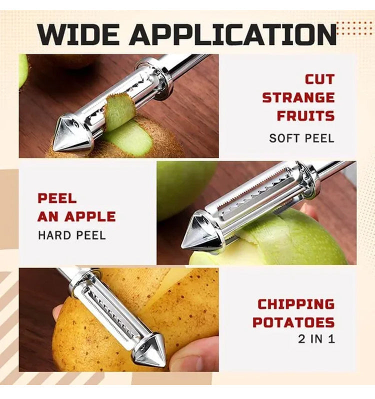 3-in-1 Multifunctional Stainless-Steel Peeler | π BUY 1 GET 1 FREE!