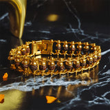 Gold Plated Divine Aura Rudraksha Bracelet