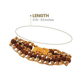 Gold Plated Divine Aura Rudraksha Bracelet
