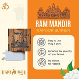 3-in-1 Ayodhya Ram Mandir Engraved Electric Aroma Burner & Night lamp