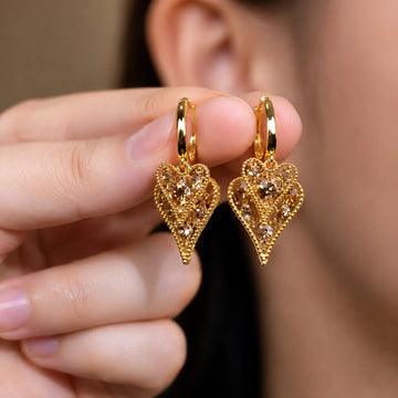 Amora Heart Hoop Earrings