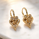 Amora Heart Hoop Earrings
