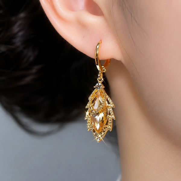 Aurelia Crystal Drop Earrings