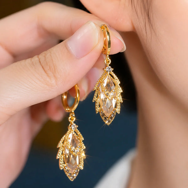 Aurelia Crystal Drop Earrings