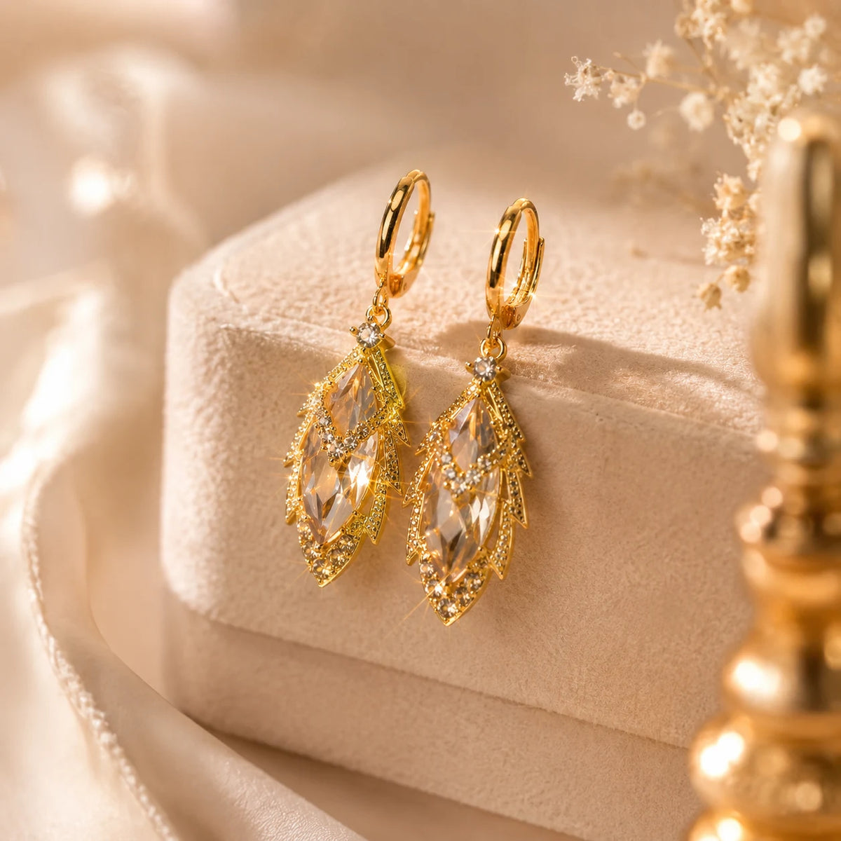 Aurelia Crystal Drop Earrings