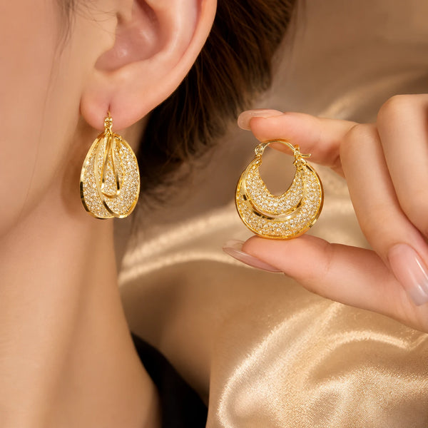 Celeste Luxe Hoop Earrings
