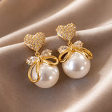 Crystal Double Gem Drop Earrings