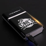 2-in-1 Automatic Cigarette Case & Windproof USB Lighter (Holds 8)