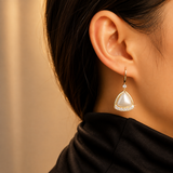Iridescent Crystal Triangle Drop Earrings