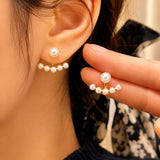Pearl Cuff Ear Jacket Earrings