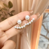 Pearl Cuff Ear Jacket Earrings