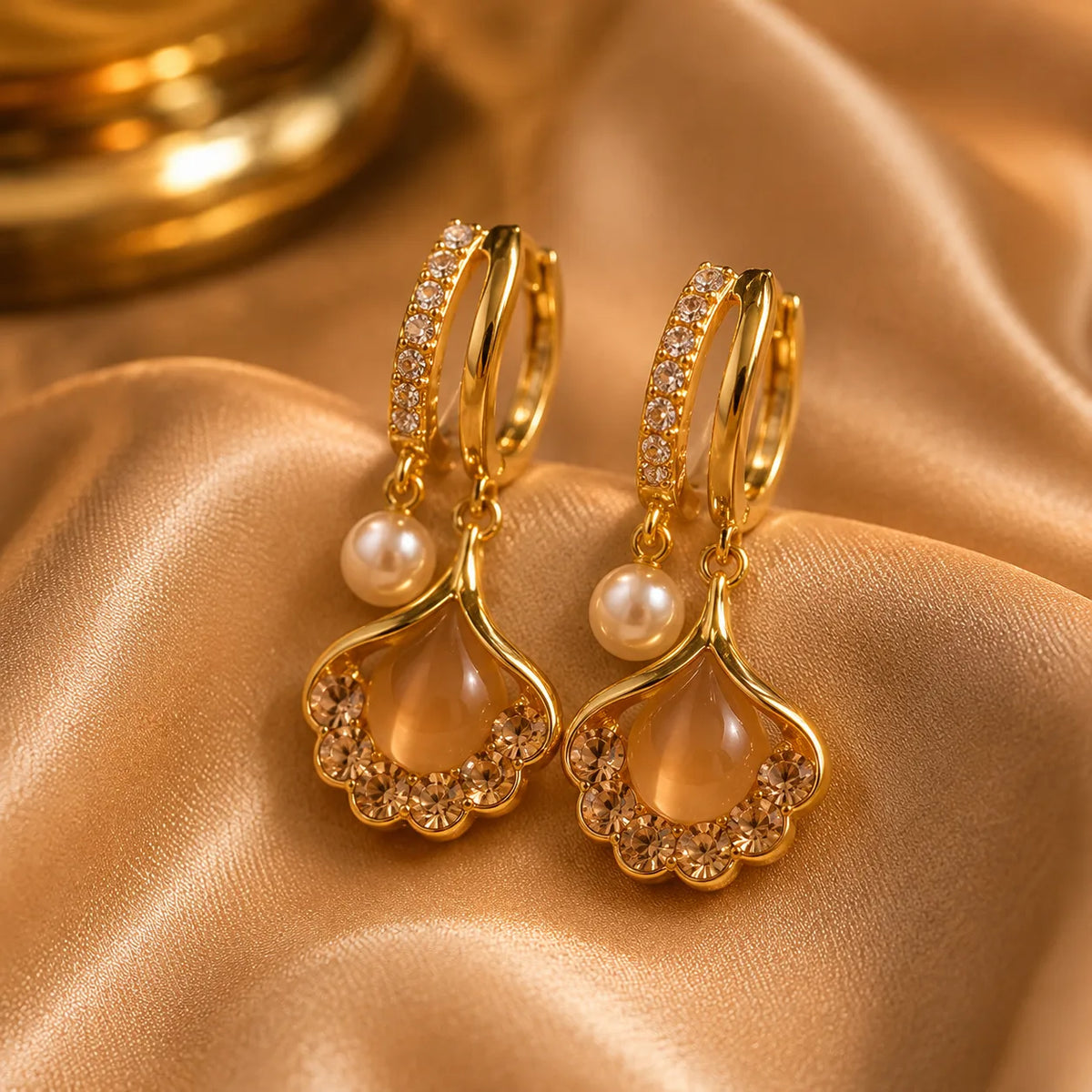 Serena Pearl Bloom Earrings
