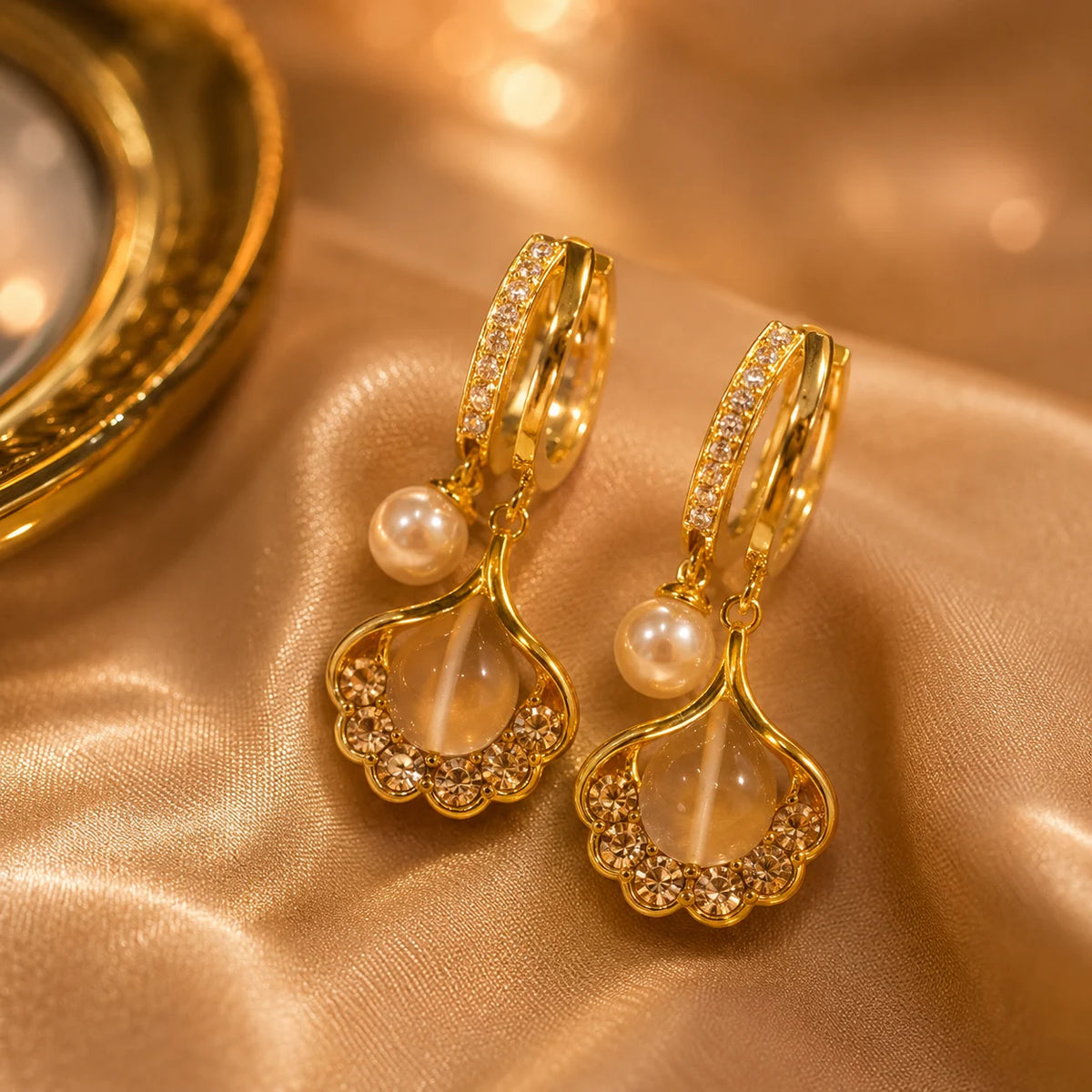 Serena Pearl Bloom Earrings