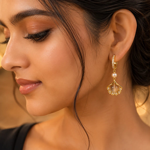 Serena Pearl Bloom Earrings