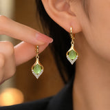 Teardrop Crystal Drop Earrings