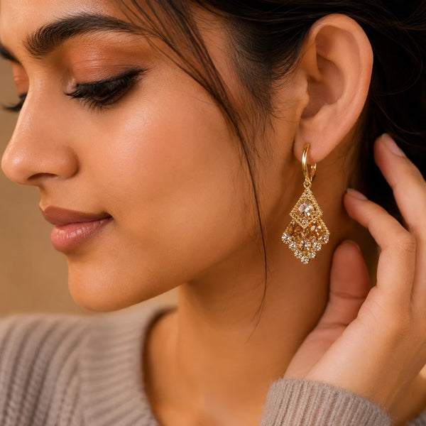 Valencia Crystal Drop Earrings