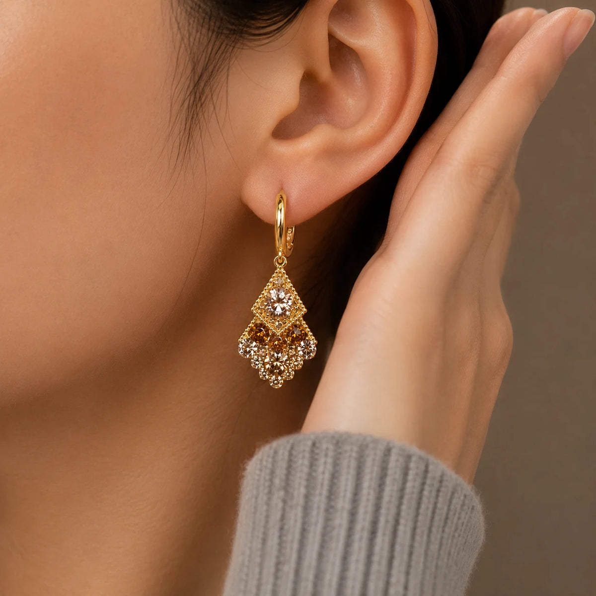 Valencia Crystal Drop Earrings