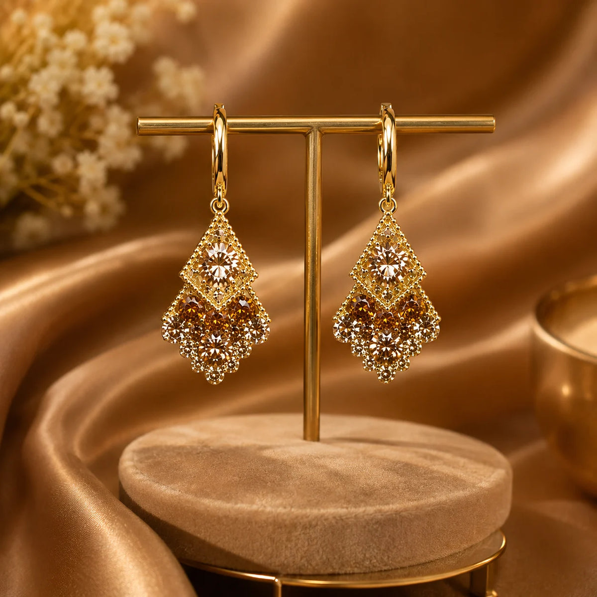Valencia Crystal Drop Earrings