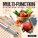 3-in-1 Multifunctional Stainless-Steel Peeler | 🎁 BUY 1 GET 1 FREE!
