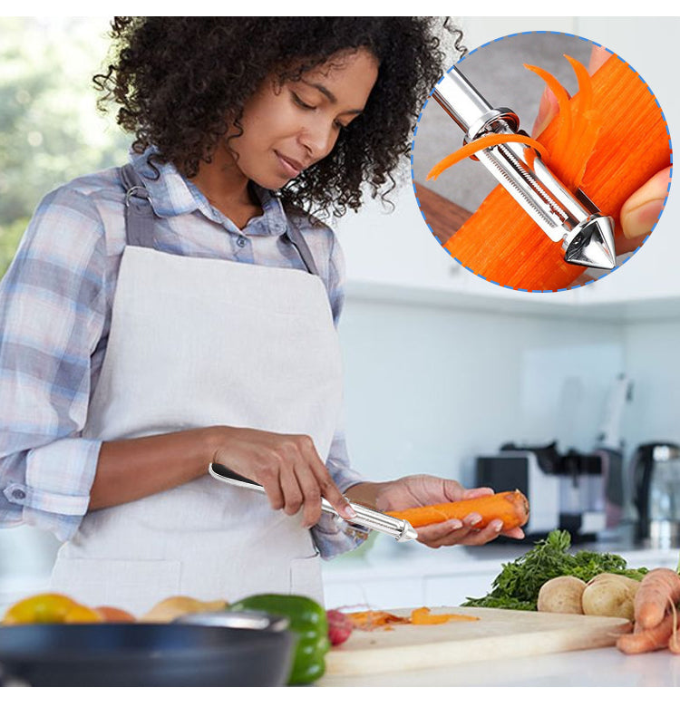 3-in-1 Multifunctional Stainless-Steel Peeler | 🎁 BUY 1 GET 1 FREE!